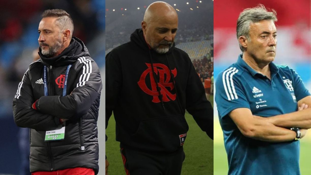 Vítor Pereira, Jorge Sampaoli e Domenéc Torrent / Divulgação